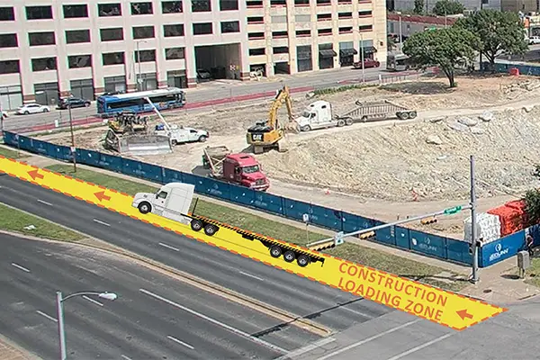 15th Street lane closure graphic