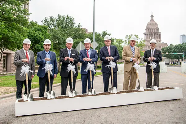 TFC Executive Director and Commissioners at Phase II Groundbreaking Ceremony