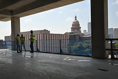 Capitol Compex Ph. II Topping Out Ceremony - View of Capitol building in the background.
