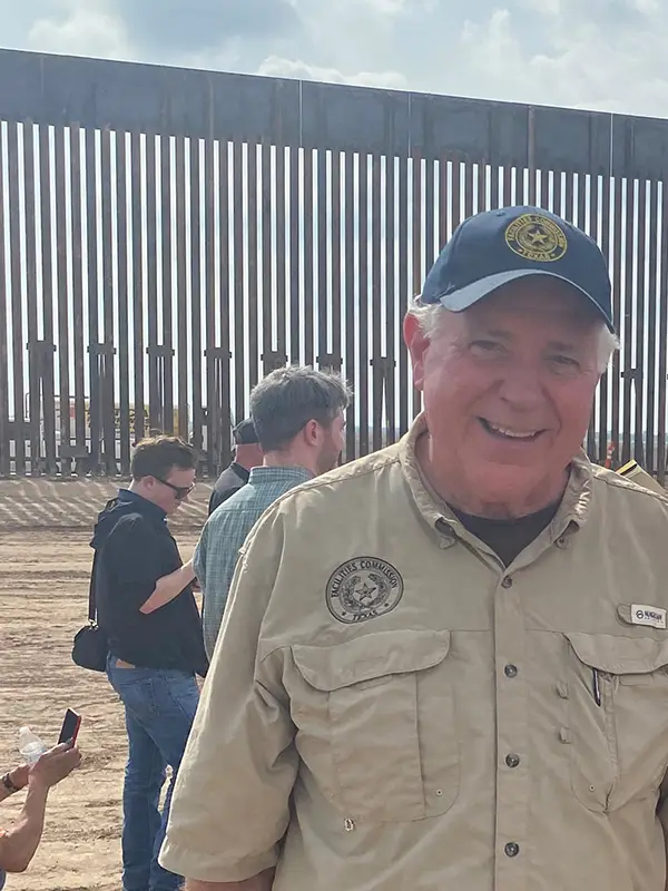 Novak reviewing progress of the border wall program.