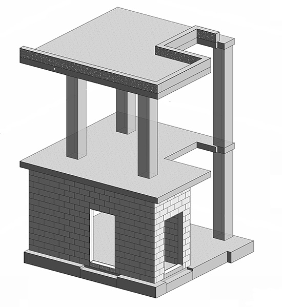 Structural Plan of the visual mock-up unit.