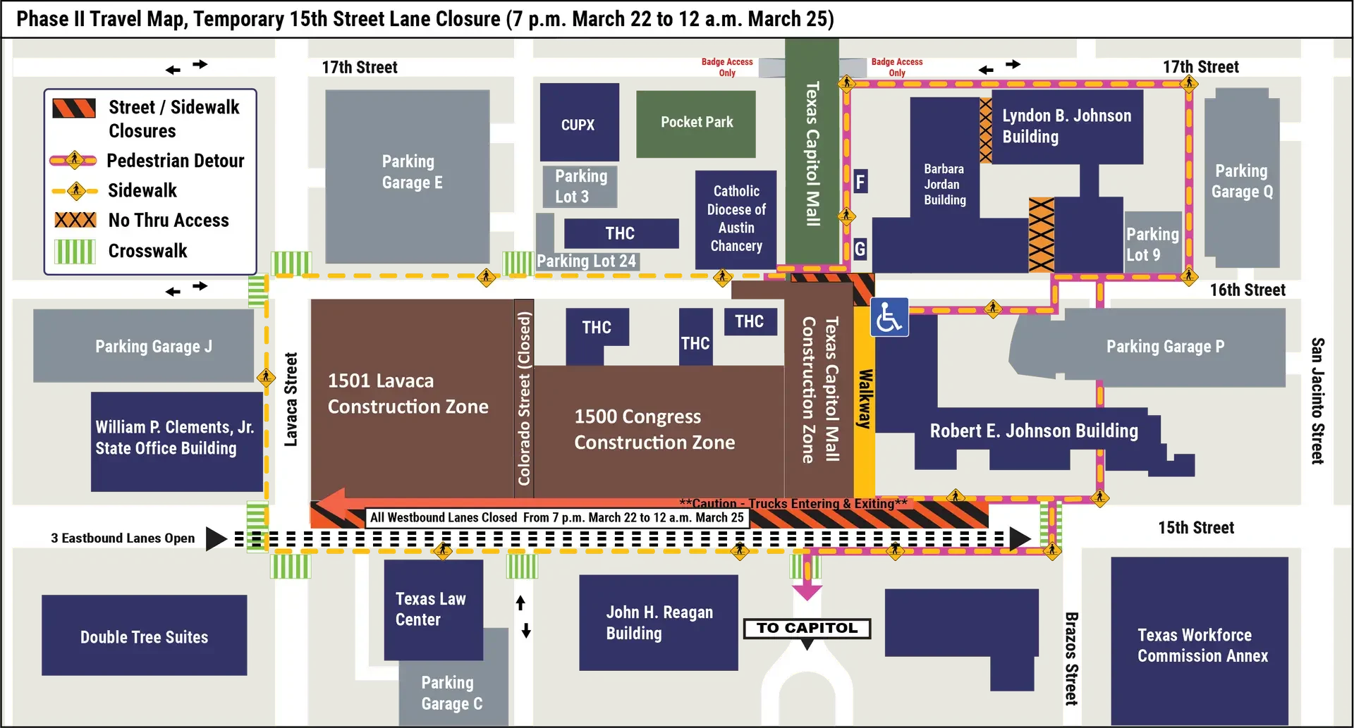 15th Street Lane Closure