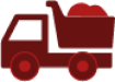 Material Hauled Icon in red